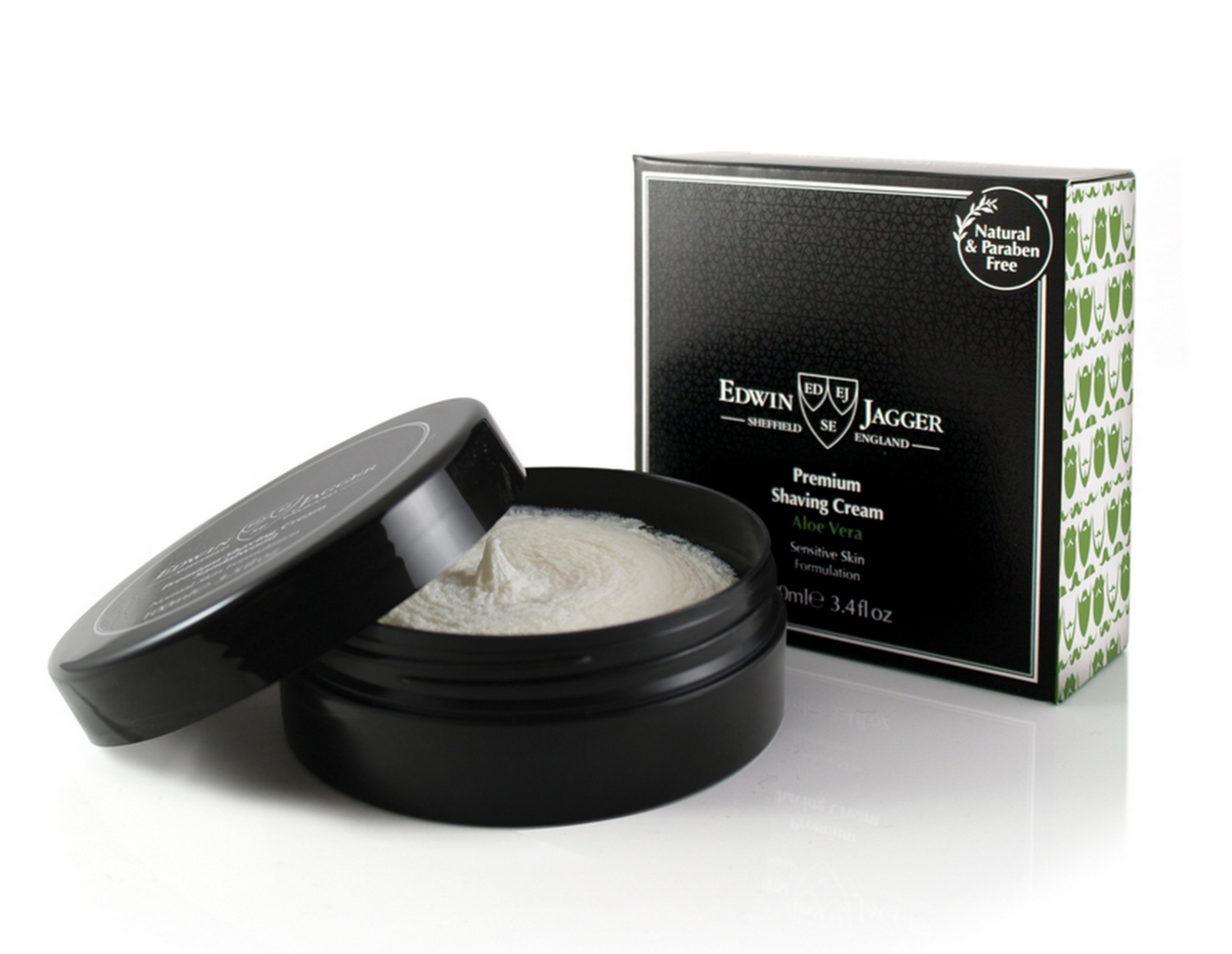 Edwin Jagger 99.9% Natural Premium Shaving Cream, 100ml Tub