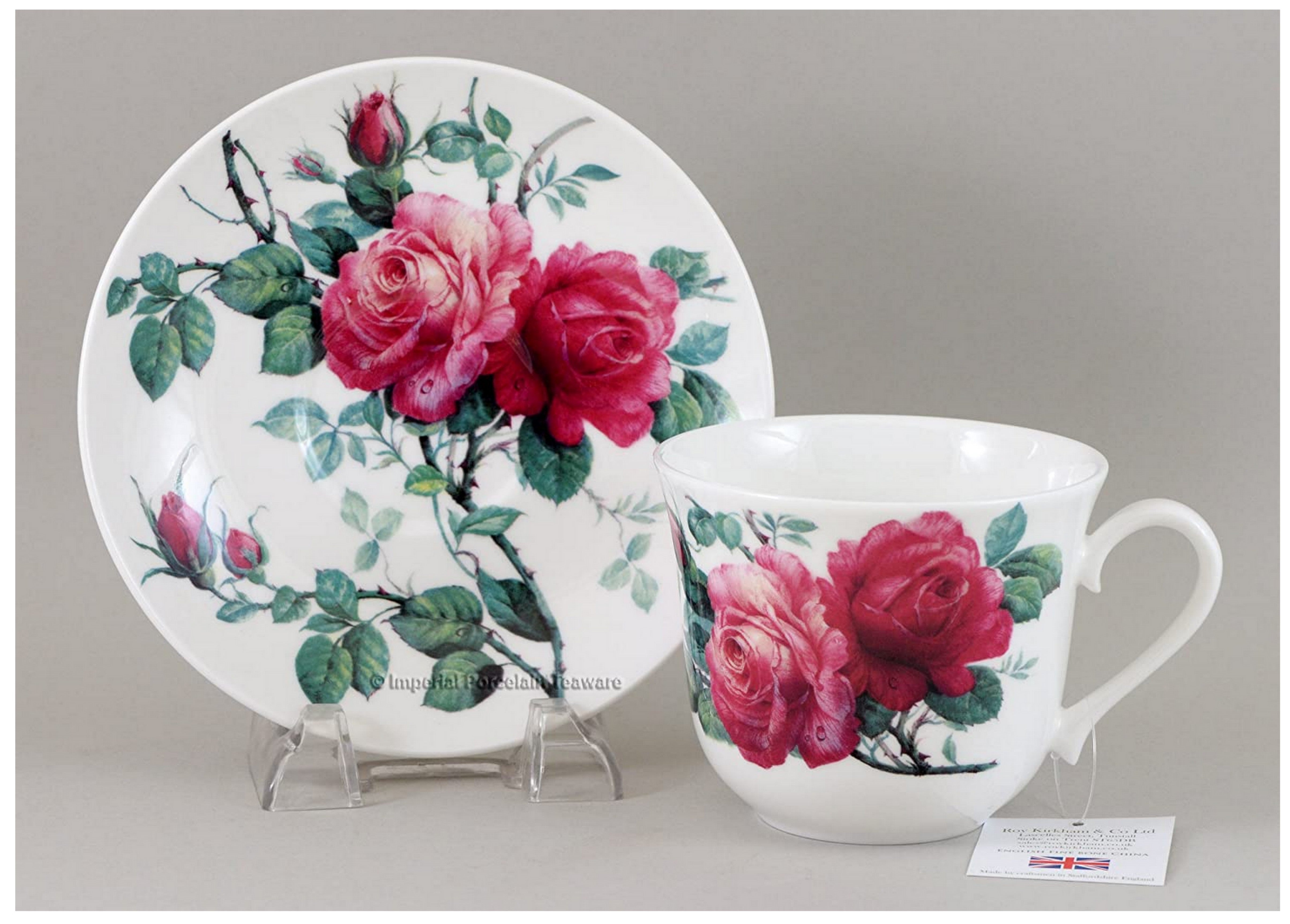 Roy Kirkham English Rose Jumbo Breakfast Cup & Saucer Set – Alrossa