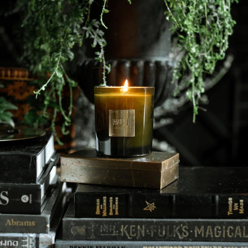 Jackson Vaughn Scented Candle | Aromatherapy Long Lasting Candles Luxury Home Fragrance Decor Gifts Hand Poured Soy Wax Notes of Frankincense, Myrrh Evergreen Wood 55 Hour Burn 14.5oz (No. 11 Revival)