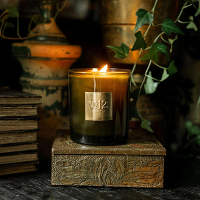 Jackson Vaughn Scented Candle | Aromatherapy Long Lasting Candles Luxury Home Fragrance Decor Gifts Hand Poured Soy Wax Notes of Pomegranate Seeds, Amber, Lime 55 Hour Burn 14.5oz (No. 12 Hacienda)