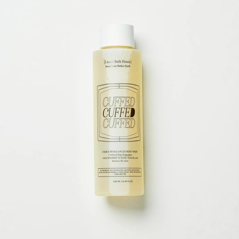 Laurel Bath House Cuffed Body Wash | Hydrates, Cleanses, Nourishes Skin with Niacinamide Notes of Leather, Tobacco, Raspberry | Free From Parabens, Sulfates & Phthalates 8oz (3 Pack)