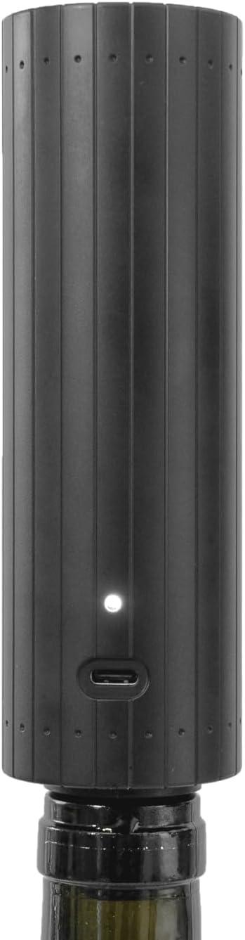 L'atelier Du Vin Gard'Vin Electric Wine Bottle Vacuum Pump - Luxury Wine Sommelier Accessory Removes Air & Helps Preserve Fine Wines, Includes 3 Valve Sealers Wine Tasting Gifts Made In France (Black)