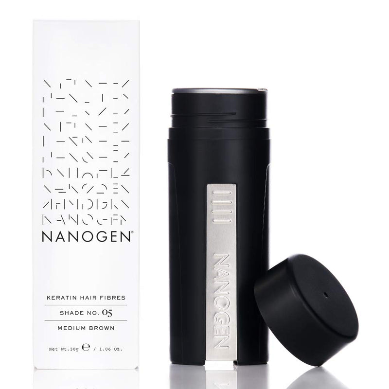 Nanogen Keratin Hair Fibres 30 Grams Shade No. 05 (Medium Brown)