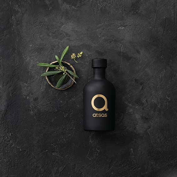 Atsas Organic Extra Virgin Olive Oil Extremely High Phenolic | Gold Blend Limited Edition | Unfiltered Rich in Health-Boosting Phenols | Cold Pressed | Limited Quantity 400 Pieces | 250ml
