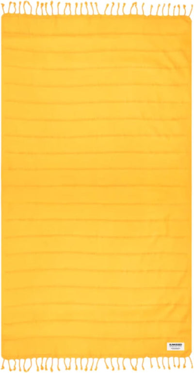 Sunkissed Throw Beach Towel Sand Resistant | 100% Turkish Cotton Throw Cover Wrap, Fast Drying Sand Free, Absorbent, Durable Travel Blanket for Beach, Pool, Sofa, Picnic, Camping 40”x72” (Tuscany)