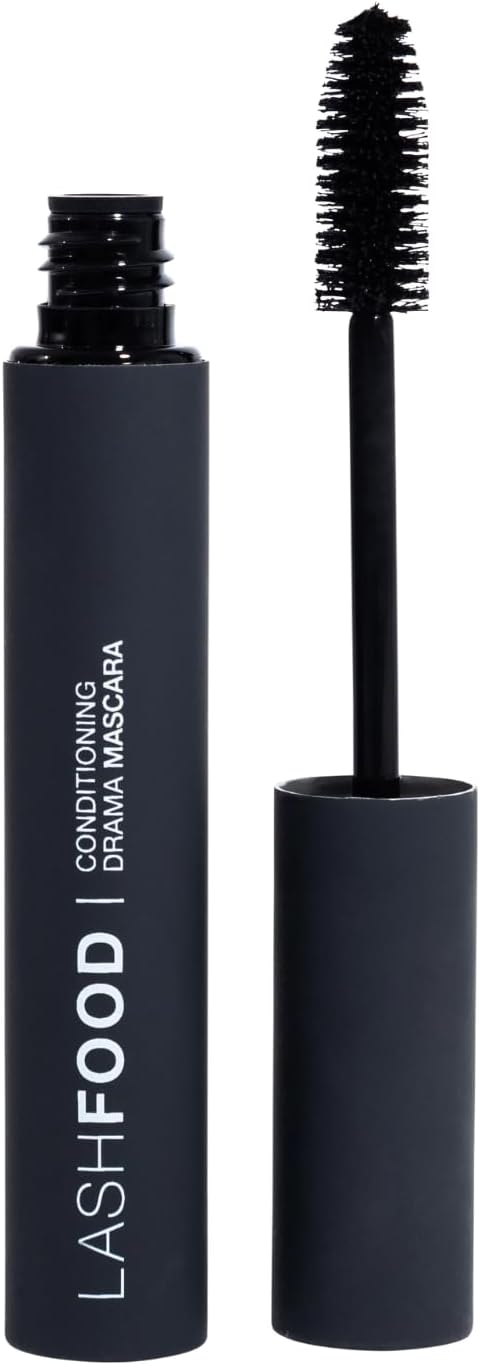 LashFood Conditioning Drama Black Mascara | Sculpting Nourishing & Strengthening Lashes | Nano-peptide Complex, Arginine, Copper Complex High Pigment Lift, Define Feathery Long Full Eyelashes .27oz