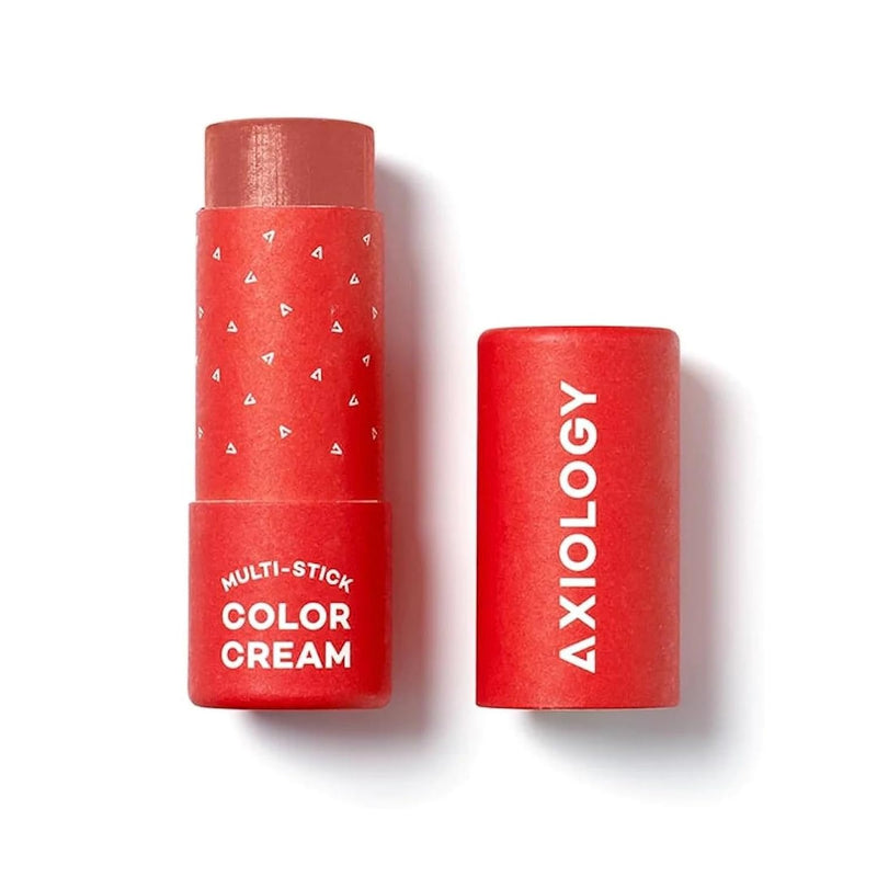 Axiology Multi Stick Color Cream For Eyes, Lips, Cheeks Flirtatious & Creamy Glide Hydrating Blush Face Sticks Contour & Highlight All Day Wear Vegan Makeup with Oils, Butter (Devotion)…