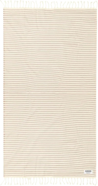 Sunkissed Throw Beach Towel Sand Resistant | 100% Turkish Cotton Throw Cover Wrap, Fast Drying Sand Free, Absorbent, Durable Travel Blanket for Beach, Pool, Sofa, Picnic, Camping 40”x72” (Seychelles)