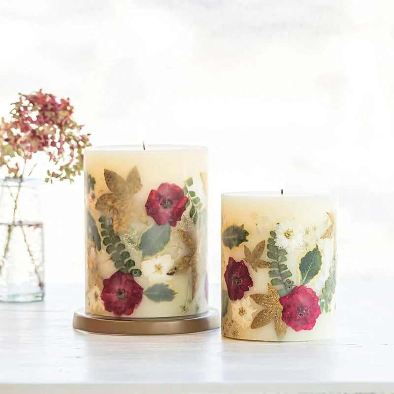 Rosy Rings Botanical Candle Red Currant Cranberry | Luxury Aromatherapy Long Lasting Candle Home Decor Gifts Notes of Lemon, Cranberry, Currant, Cedar, Ginger Aroma Burn Time 200 Hours 6.5" H