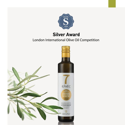 Atsas 7 Olive Oil High in Polyphenols - Organic Extra Virgin Olive Oil - Unfiltered Cold Pressed - New Harvest - 16.9 fl oz