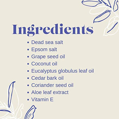 The Bathologist Sleep Lavender & Fresh Mint Bath Soak – Mineral Sea Salt Blend for Relaxation & Skincare, Moisturizing Foot & Body Soak (Eucalyptus)