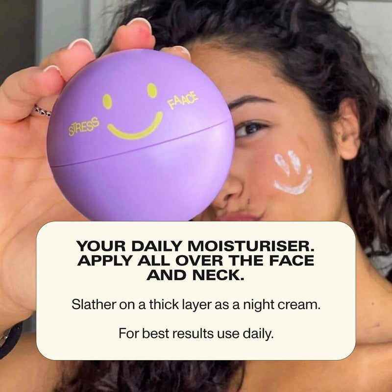 Faace Stress Daily Moisturizing Face Cream Niacinamide Facial Moisturizer I Hydrates & Calms for Alluring Soothed Skin Promotes the Appearance of Clear Skin Youthful Look Vegan & Organic Skincare 1.7oz