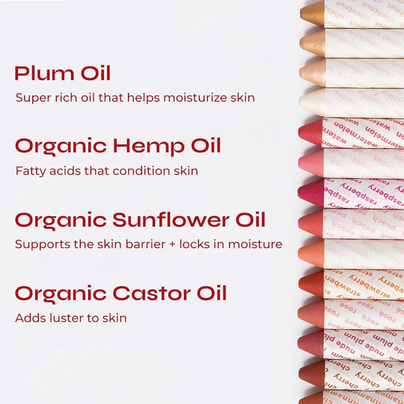 Axiology Multi Stick Crayons For Eyes, Lips, Cheeks Balmies Trio Gift Set Creamy Buildable Lightweight Moisturizing Blush Face Sticks Contour & Highlight All Day Wear Face Makeup (Cotton Candy Skies)