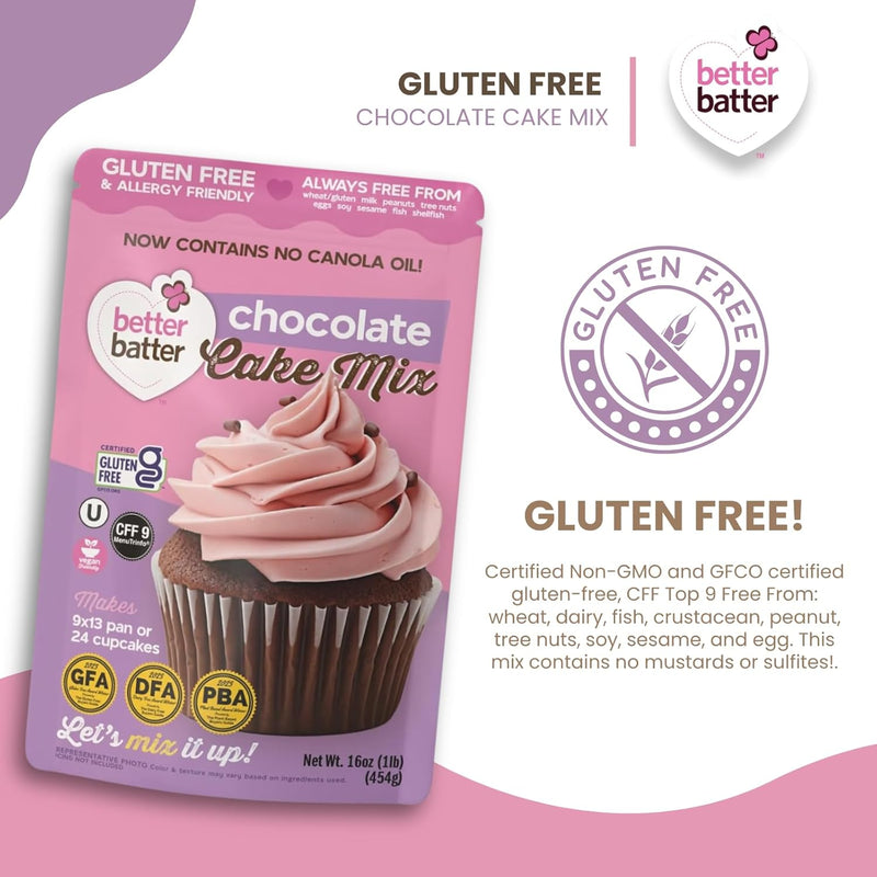 Better Batter Chocolate Cake Mix Certified Kosher, Vegan