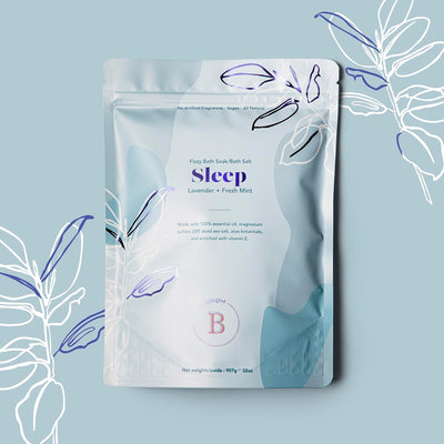 The Bathologist Sleep Fizzy Bath Soak, Made with Magnesium Sulfate, Dead Sea Salt & Aloe Botanicals, Lavender & Fresh Mint for Restful Sleep and Stress Relief, Approximately 5 Baths, 32 oz