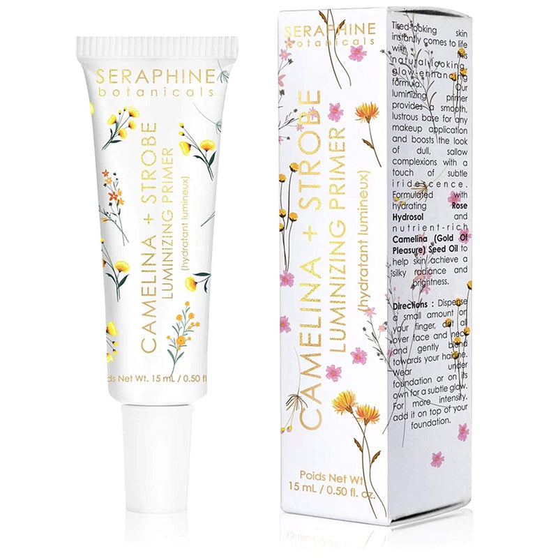 Seraphine Botanicals Camelina + Strobe - Luminizing Primer Glow-Enhancing Formula 15 ml/ 0.50 oz