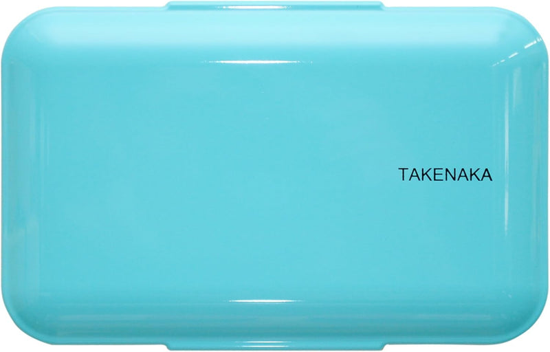 TAKENAKA Bento Bite Dual from, Eco-Friendly and Sustainable Japanese Style Bento Lunch Box (Blue Ice)