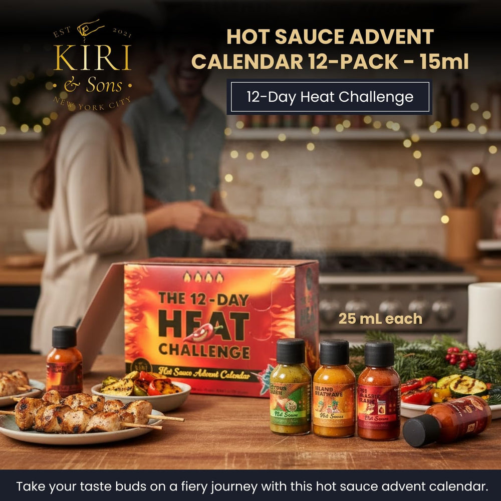 Hot Sauce Advent Calendar - 12 Pack Gourmet Christmas Gift Set