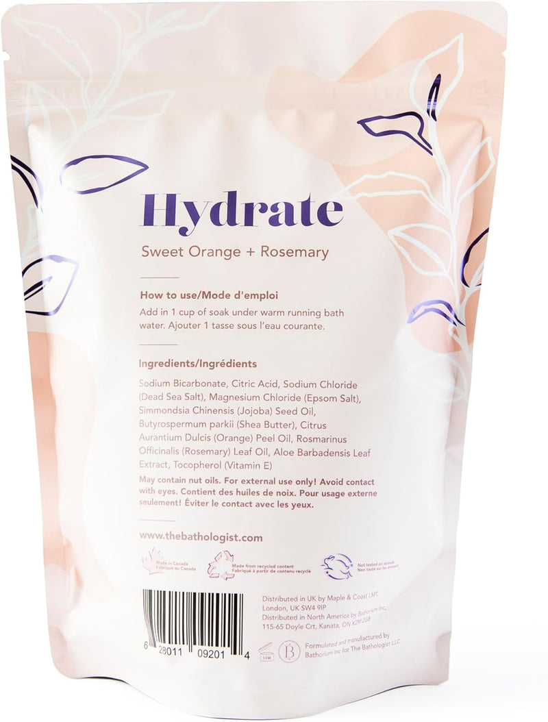 The Bathologist Sleep Lavender & Fresh Mint Bath Salts - Mineral Therapeutic Detoxifiying & Exfoliating for Dry Skin Body Foot Soak Aromatherapy Essential Gift Spa Gifts (Rosemary)