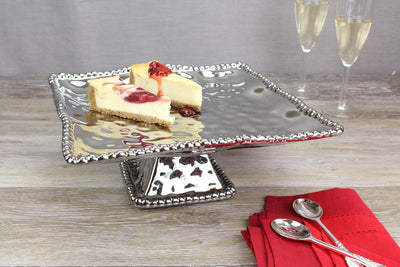 Pampa Bay Porcelain Verona Square Cake Stand