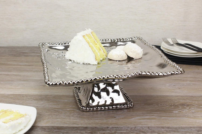 Pampa Bay Porcelain Verona Square Cake Stand