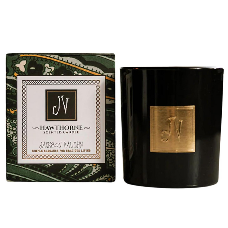 Jackson Vaughn Scented Candle | Aromatherapy Long Lasting Candles Luxury Home Fragrance Decor Gifts Hand Poured Soy Wax Notes of Wild Sagebrush, Fresh Pine, Forest Moss 55 Hour Burn 14.5oz (Hawthorne)