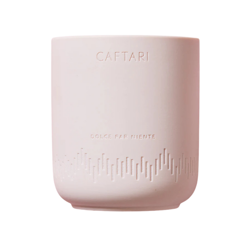 Caftari Scented Candle | Aromatherapy Luxury Home Fragrance Decor Gifts Notes of Rose, Sandalwood, Violet | Made with Natural Coconut & Soy Wax Blend | Long Lasting 60 Hour Burn (Dolce Far Niente)