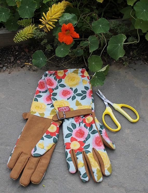 womanswork gardening gloves Womanswork Heirloom Garden Arm Saver Gloves, Large – Alrossa