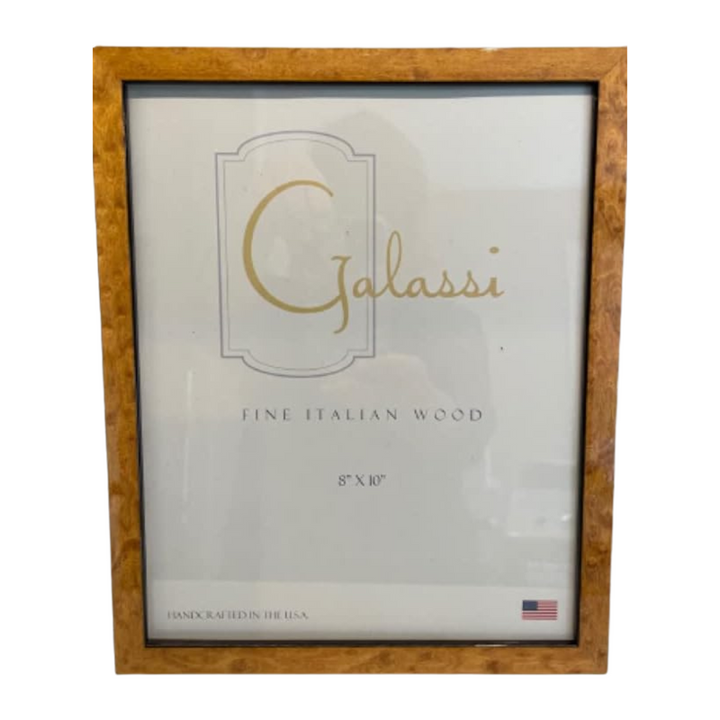 galassi F. G. Handcrafted Fine Italian Wood Photo Picture Frame, Cashmere Burl, 8x10, made in USA, Model No. 24780