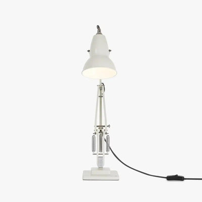 Original 1227 Desk Lamp | Gloss Paint Finish Cast Iron Base Aluminum Shade & Arms Steel Cover Chrome Plated Fittings Adjustable for Office Home Decor Bedroom Reading Lamp (Linen White)