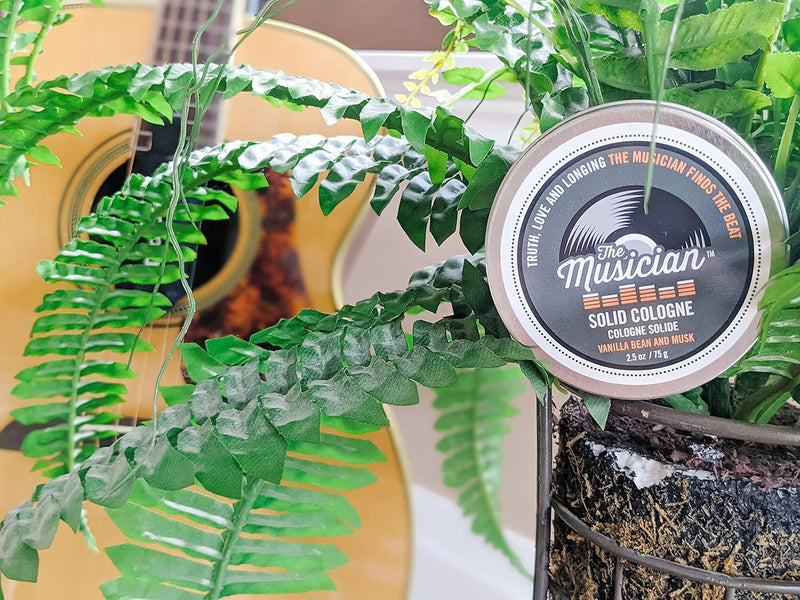 Walton Wood Farm Solid Cologne (The Musician) Vanilla Bean & Musk Scent Vegetarian Friendly, and Paraben-Free 2.5 oz