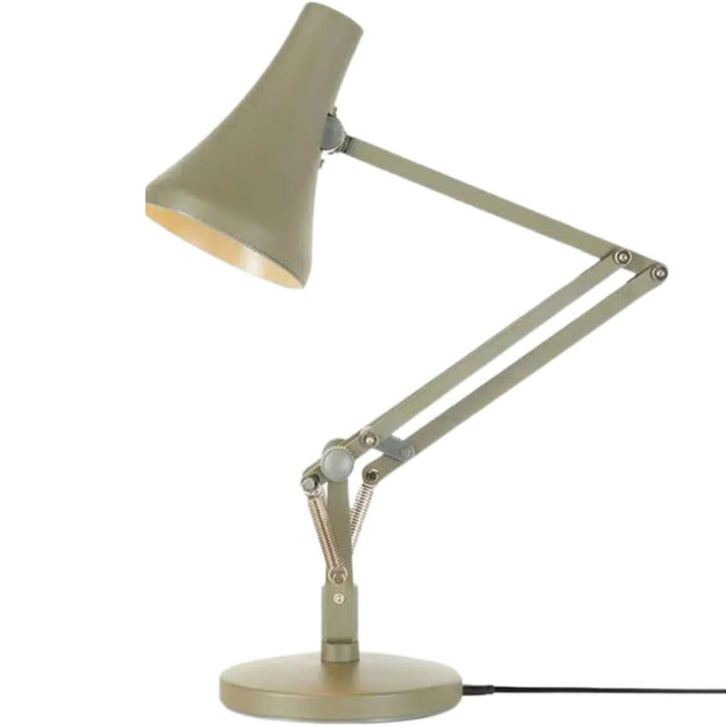 90 Mini Mini Desk Lamp with Dimming Bulb, USB Power Cable, Aluminum Shade & Arms, Anodised Satin Finish Chrome Plated Fittings Perfect for Small Spaces Office Home Decor Gifts (Kelp Green)