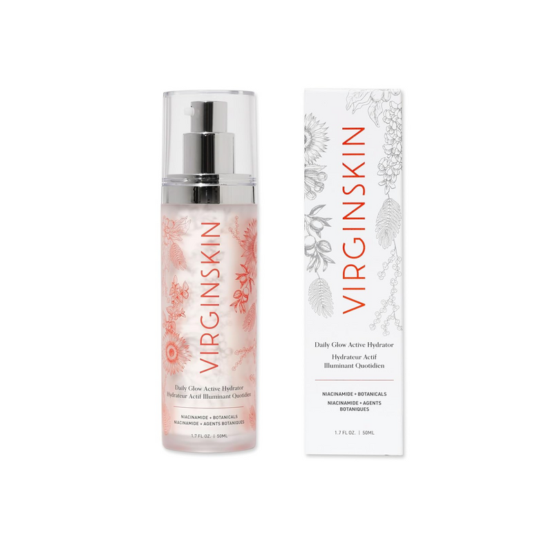 Virginskin Daily Glow Active Hydrator | Dermatologist-Developed Daily Moisturizer Cream for Face and Neck | 1.7 Oz.