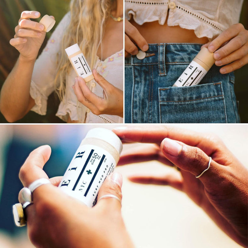 Organic Surf Mud Pro Sunscreen Stick - Non-Nano Zinc Oxide - Cruelty Free - Coconut, 1.5 Oz
