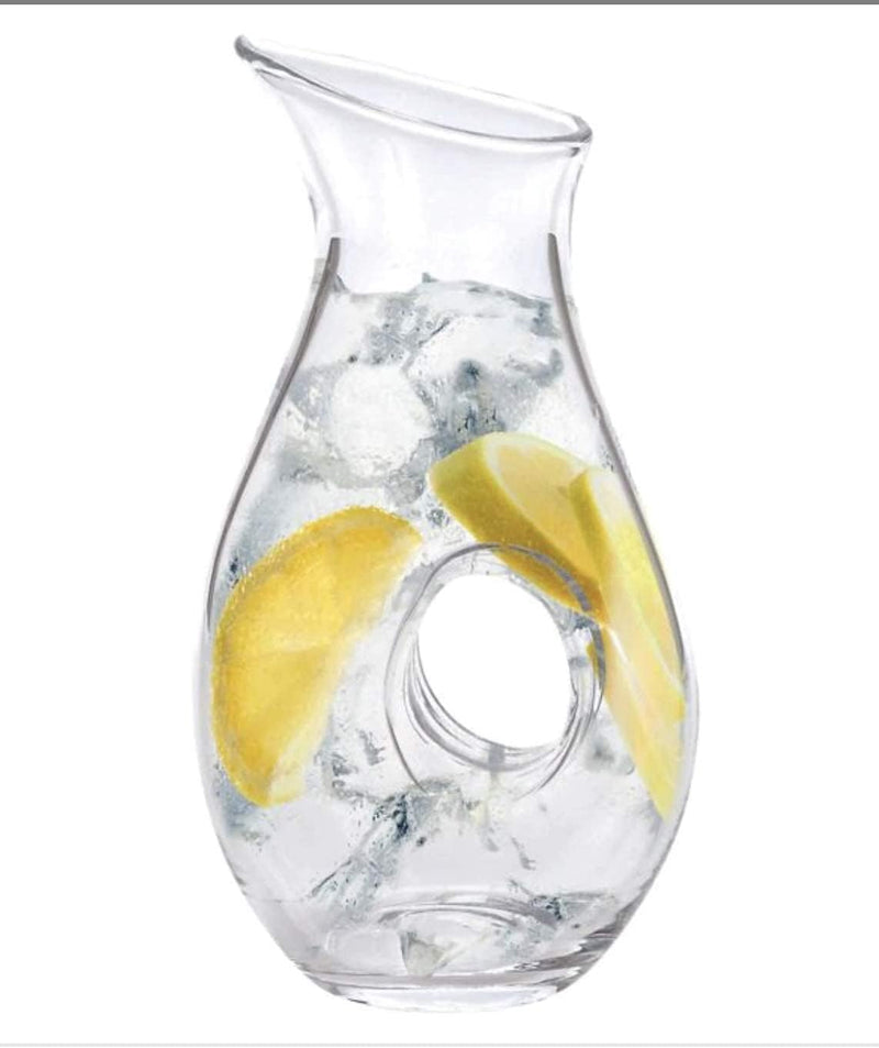 Badash Eternity Crystal Glass Pitcher - 28 oz. European Mouth-Blown Crystal Pierced Pitcher for Water, Wine, Iced Tea, Juice, Lemonade & More - Fine Quality Lead-Free Crystal