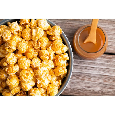 Johnson's Popcorn Caramel Popcorn Party Favors Handmade, Freshly Popped Gourmet Sweet & Crunchy Delicious Treat for Family Parties, Movie Night Snack Gift Ready 2.5oz (10 Pack)