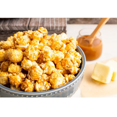 Johnson's Popcorn Caramel Popcorn Party Favors Handmade, Freshly Popped Gourmet Sweet & Crunchy Delicious Treat for Family Parties, Movie Night Snack Gift Ready 2.5oz (10 Pack)