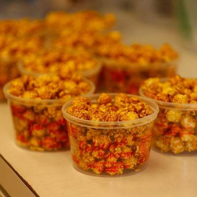 Johnson's Popcorn Caramel Popcorn Party Favors Handmade, Freshly Popped Gourmet Sweet & Crunchy Delicious Treat for Family Parties, Movie Night Snack Gift Ready 2.5oz (10 Pack)
