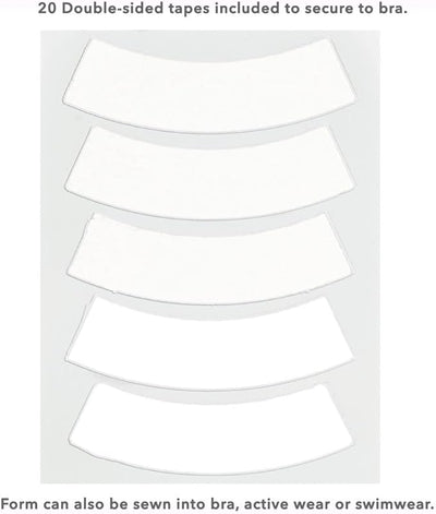 Braza Breast Form - Foam Mastectomy Prosthesis Bra Insert Pads - Breast Form Ideal for Post-Surgery Casual Wear, Beige Size 4