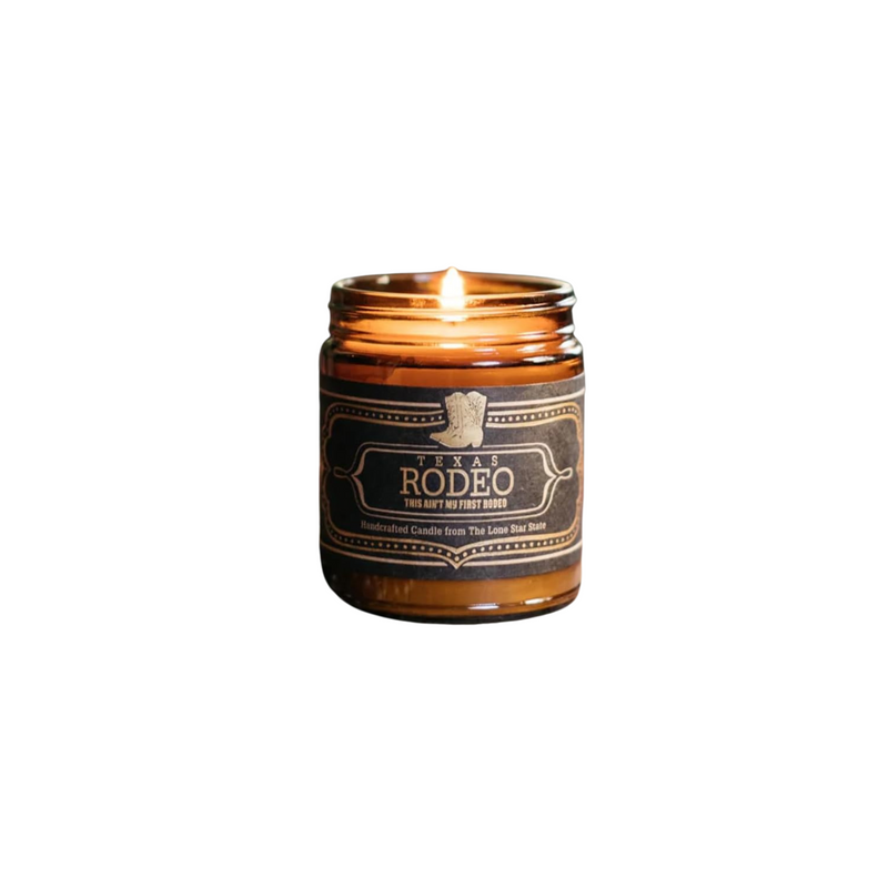 Jackson Vaughn Scented Texas Candle | Aromatherapy Long Lasting Candles Luxury Home Fragrance Decor Gifts Hand Poured Soy Wax Blend Notes of Leather, Patchouli, Spice 40 Hour Burn 9oz (Texas Rodeo)