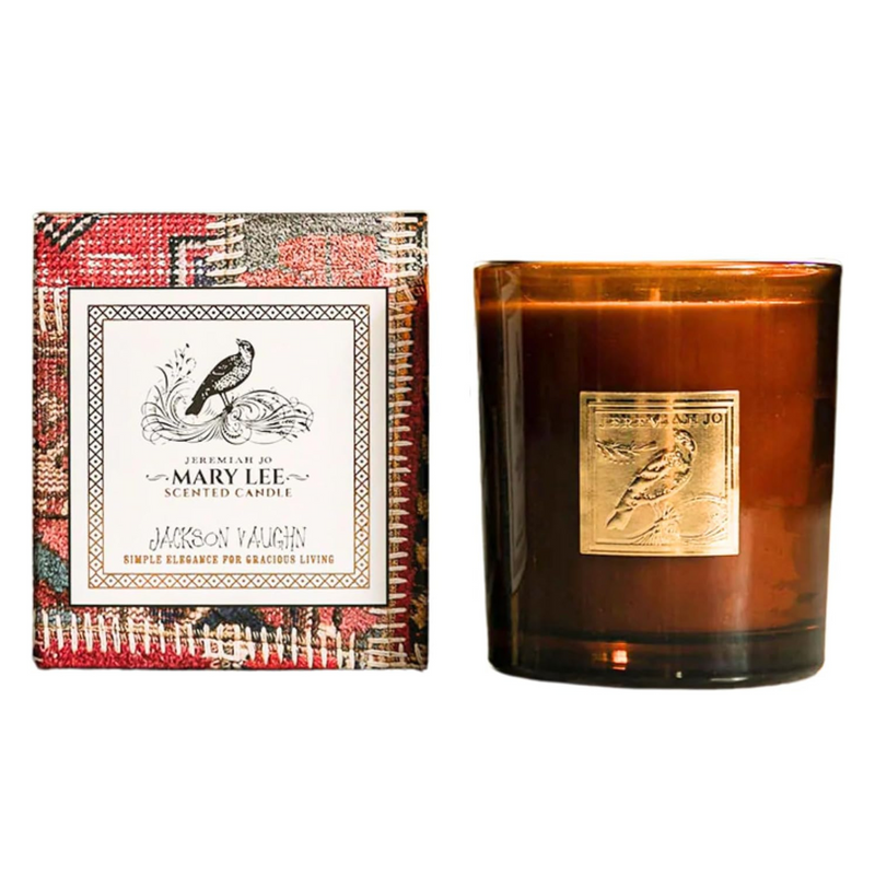 Jackson Vaughn Jeremiah Jo Candle | Aromatherapy Long Lasting Luxury Home Fragrance Decor Gifts Hand Poured Soy Wax Blend Notes of Grapefruit, Red Currant, BlackBerry 55 Hour Burn 14.5oz (Mary Lee)