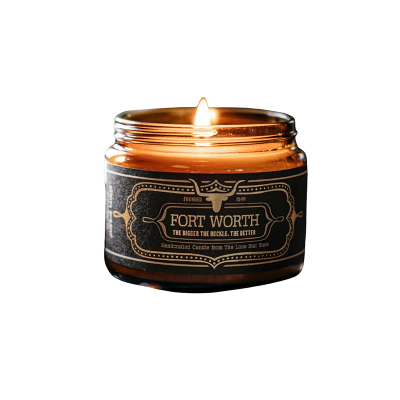 Jackson Vaughn Scented Texas Candle | Aromatherapy Long Lasting Candles Luxury Home Fragrance Decor Gifts Hand Poured Soy Wax Blend Notes of Leather, Perennial Blossoms 60 Hour Burn 16oz (Fort Worth) Visit the Jackson Vaughn Store