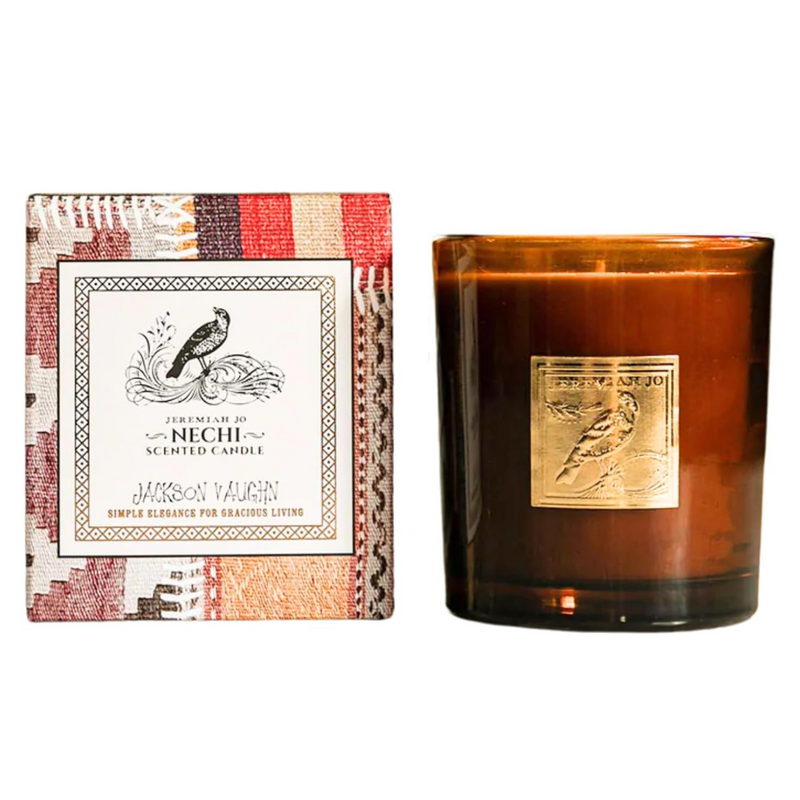 Jackson Vaughn Jeremiah Jo Candle | Aromatherapy Long Lasting Luxury Home Fragrance Decor Gifts Hand Poured Soy Wax Blend Notes of Neroli, Wild Honeysuckle, Vanilla Bean 55 Hour Burn 14.5oz (Nechi)