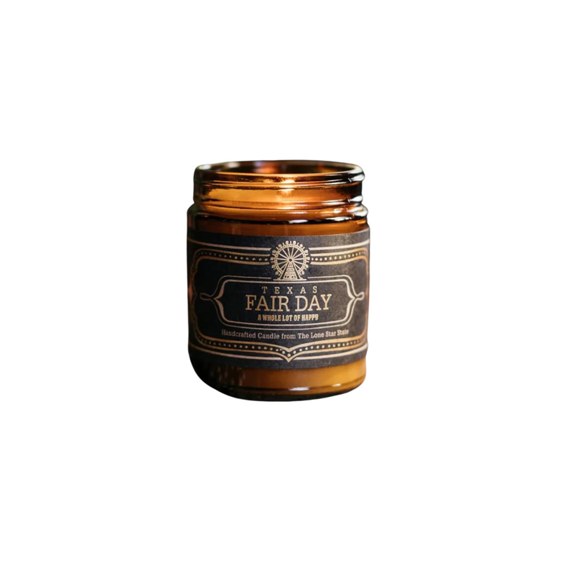 Jackson Vaughn Scented Texas Candle | Aromatherapy Long Lasting Candles Luxury Home Fragrance Decor Gifts Hand Poured Soy Wax Blend Notes of Carmel, Hay, Vanilla 40 Hour Burn 9oz (Texas Fair Day)