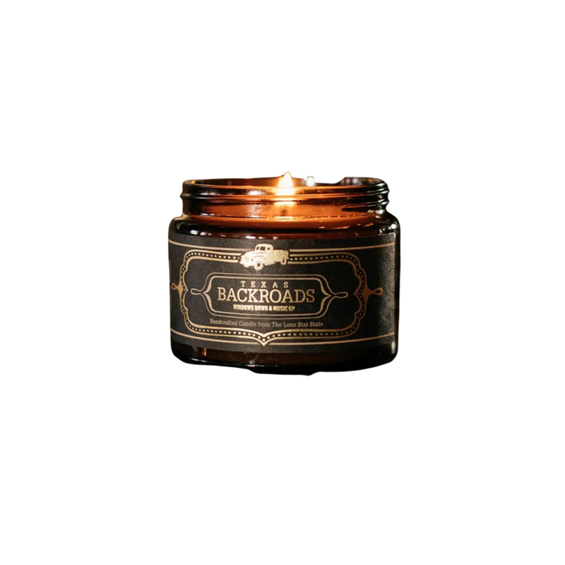 Jackson Vaughn Scented Texas Candle | Aromatherapy Long Lasting Candles Luxury Home Fragrance Decor Gifts Hand Poured Soy Wax Blend Notes of Woods, Peppercorn, Moss 60 Hour Burn 16oz (Texas Backroads)