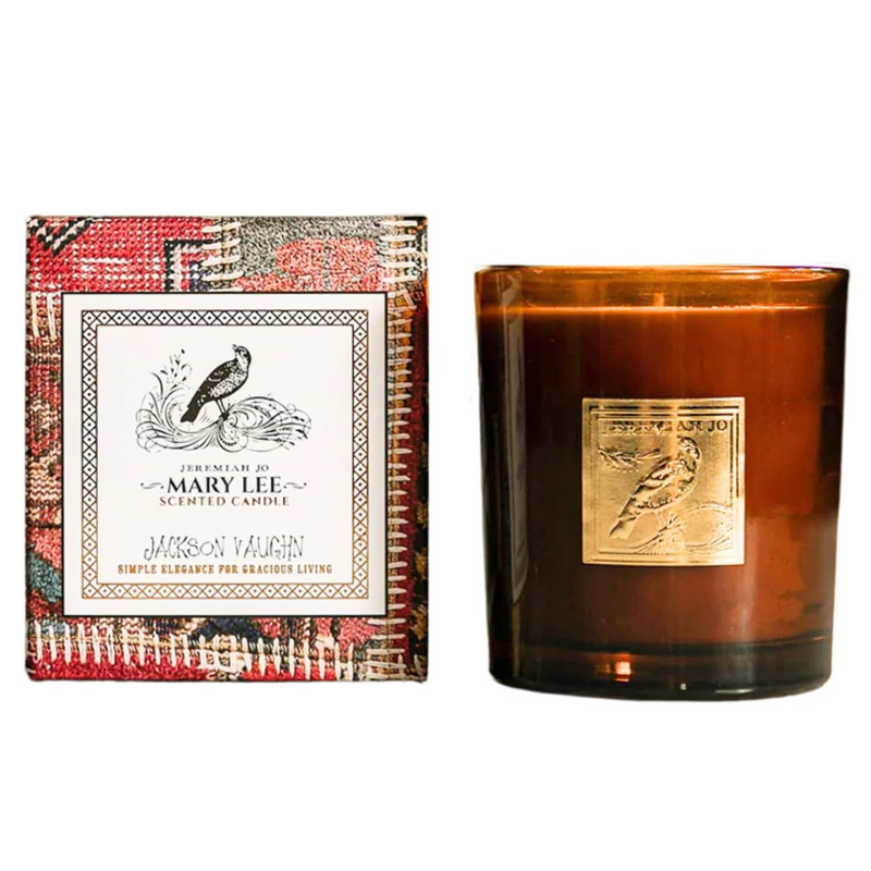 Jackson Vaughn Jeremiah Jo Candle | Aromatherapy Long Lasting Luxury Home Fragrance Decor Gifts Hand Poured Soy Wax Blend Notes of Grapefruit, Red Currant, BlackBerry 55 Hour Burn 14.5oz (Mary Lee)
