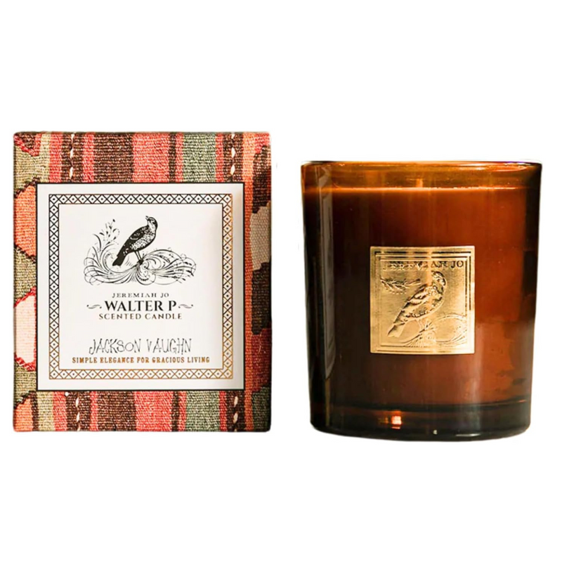 Jackson Vaughn Jeremiah Jo Candle | Aromatherapy Long Lasting Luxury Home Fragrance Decor Gifts Hand Poured Soy Wax Blend Notes of Cassis, Black Currant, Fresh Lime 55 Hour Burn 14.5oz (Walter P)