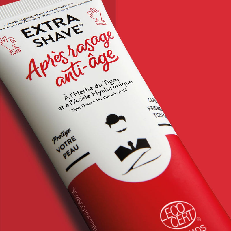 Aftershave Balm | Natural, Vegan, French | Repairing & Anti-Aging Properties | RGNA© Activators & Hyaluronic Acid | Soothes Micro-Cuts | 75mL