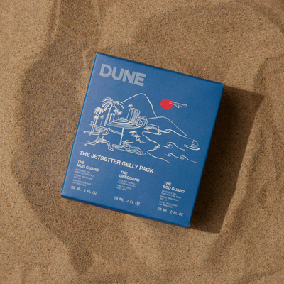 Dune Suncare The Jetsetter Gelly Pack Travel Sunscreen Minis TSA Approved