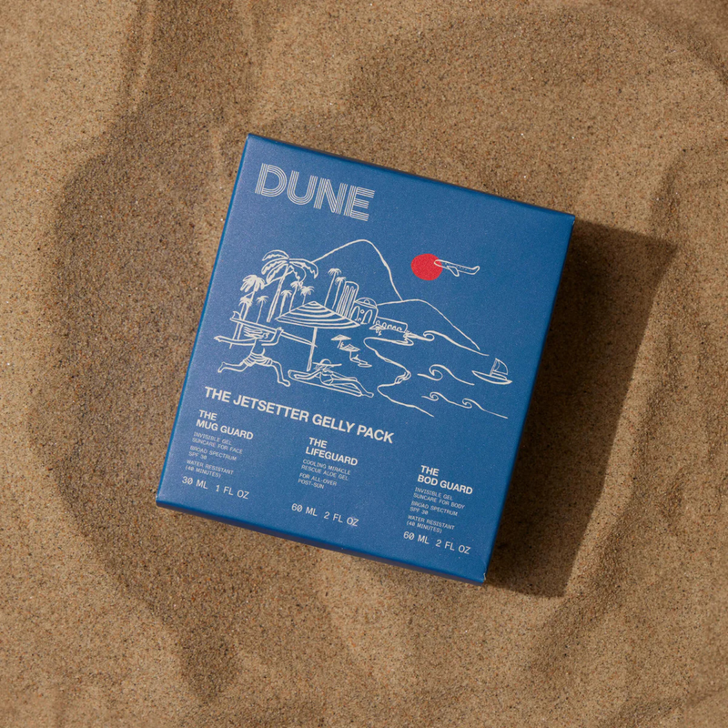 Dune Suncare The Jetsetter Gelly Pack Travel Sunscreen Minis TSA Approved